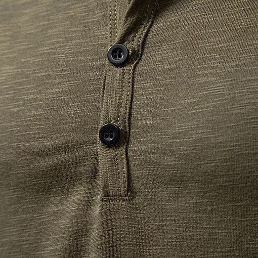 Donovan | Men’s Textured Long Sleeve Henley Shirt