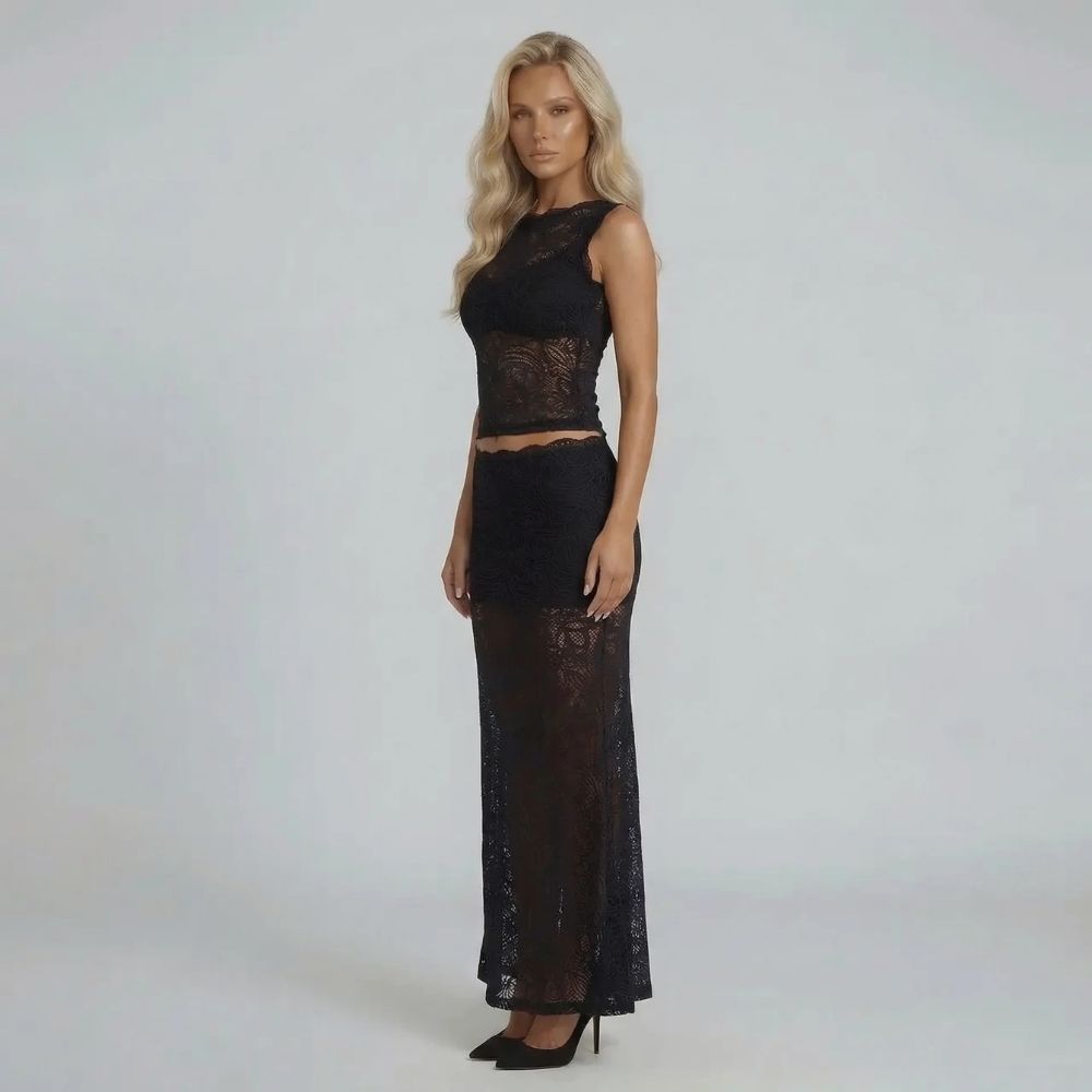 Eileen | Women’s Sleeveless Straight Fit Two Piece Set