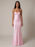 Elaine | Women’s Backless Sweetheart Neck Maxi Dress