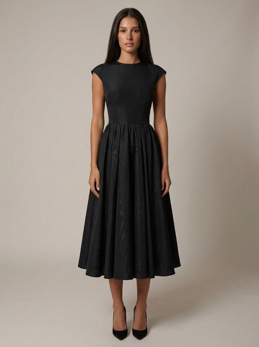 Eleanora | Women’s Open Back Sleeveless Flowy Midi Dress