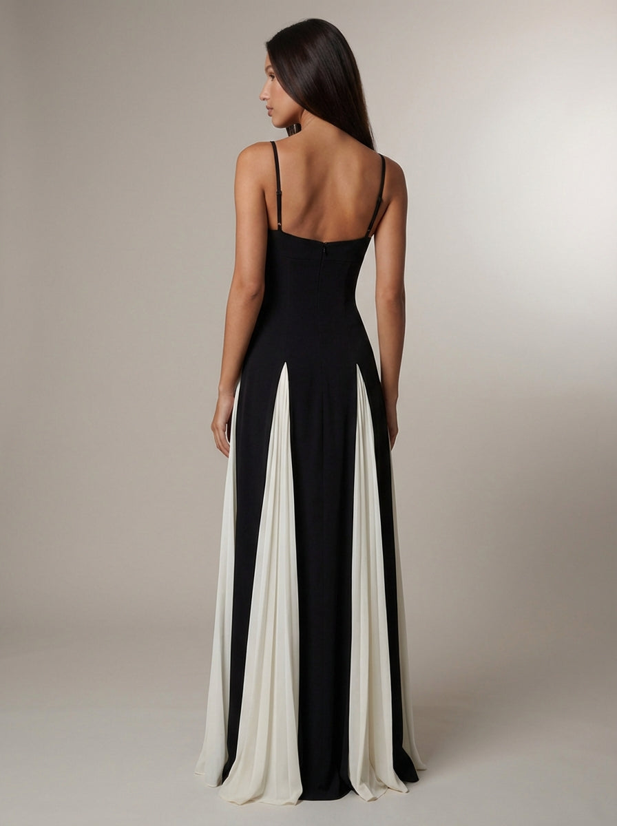 Elena | Women’s Sweetheart Neck Strappy Maxi Dress