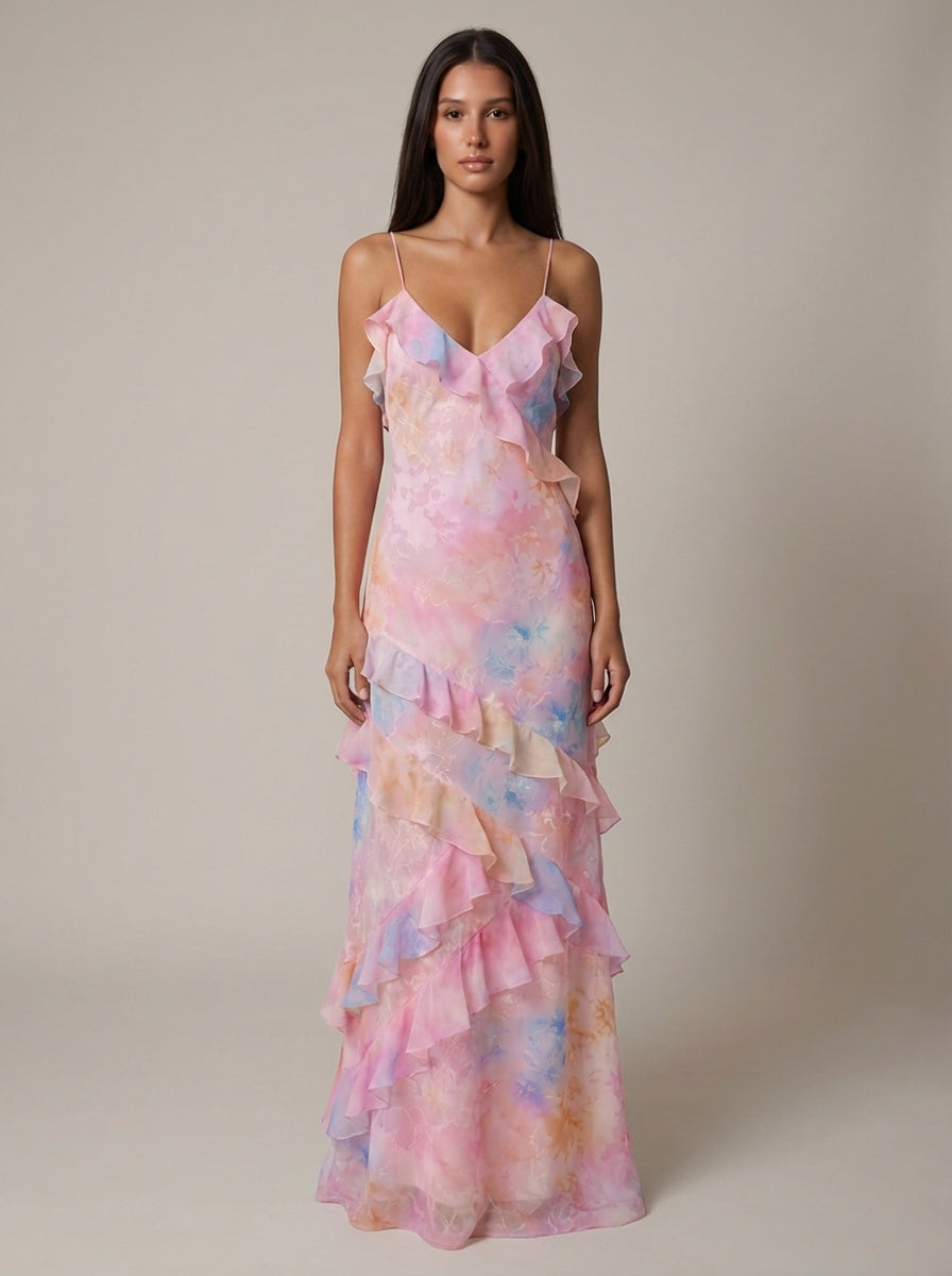 Eliana | Women’s Strappy Backless Floral Wedding Guest Dress