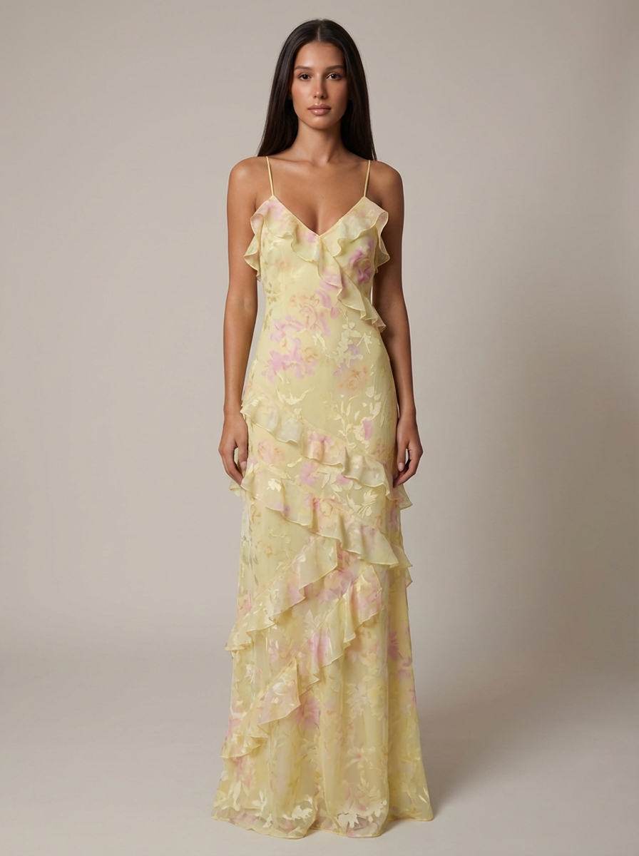 Eliana | Women’s Strappy Backless Floral Wedding Guest Dress