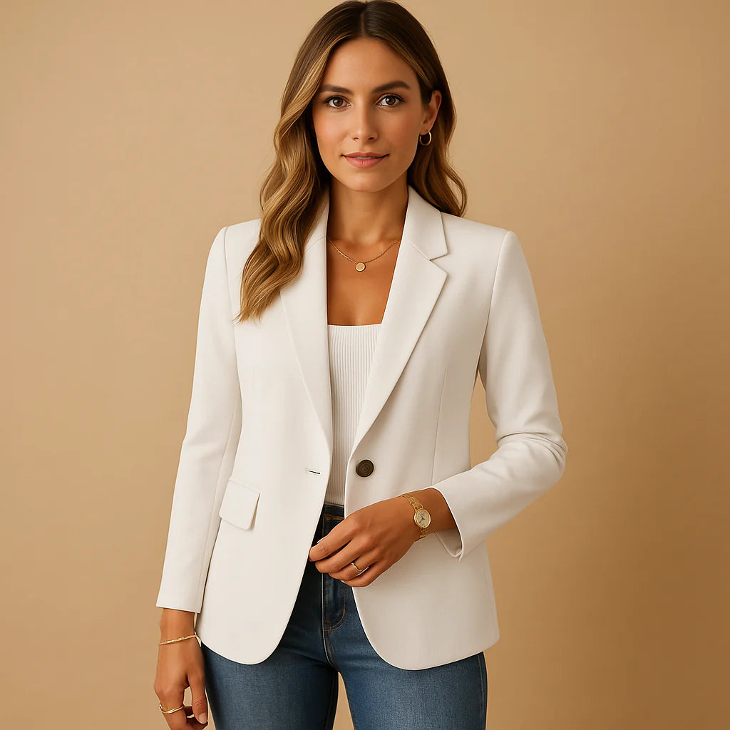 Elizabeth | Women's Notch Lapel Long Sleeve Fitted Blazer
