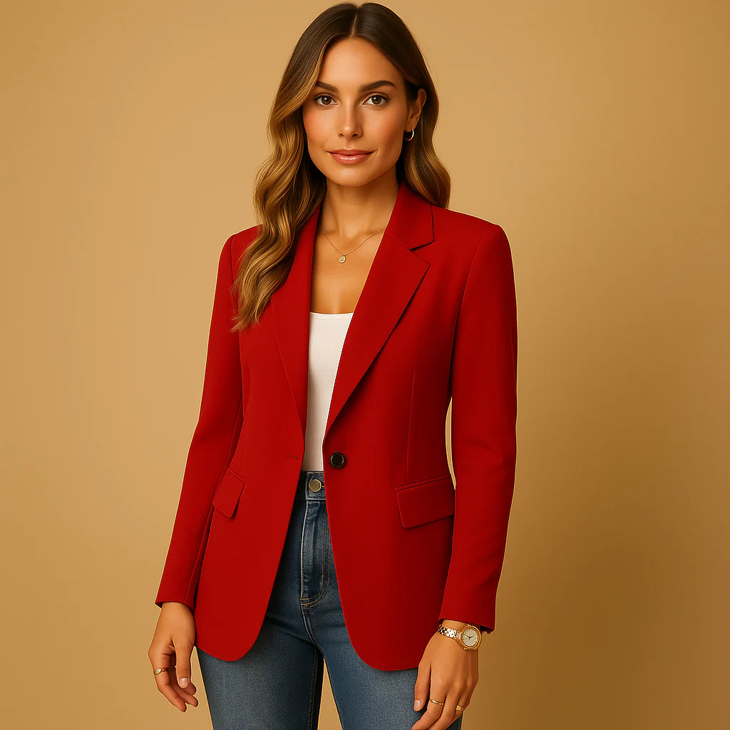 Elizabeth | Women's Notch Lapel Long Sleeve Fitted Blazer