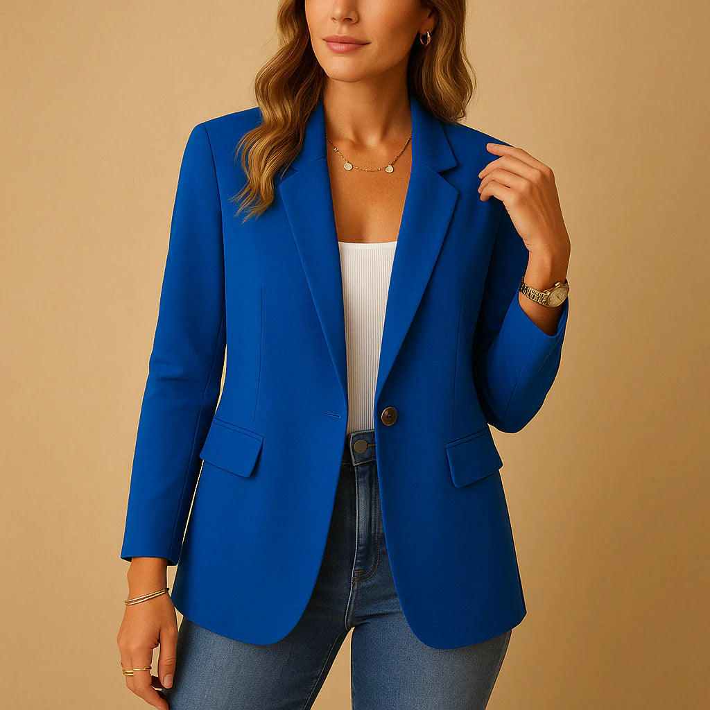 Elizabeth | Women's Notch Lapel Long Sleeve Fitted Blazer