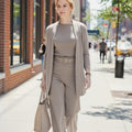 Ellie | Women's Belted High Waist Three Piece Suit