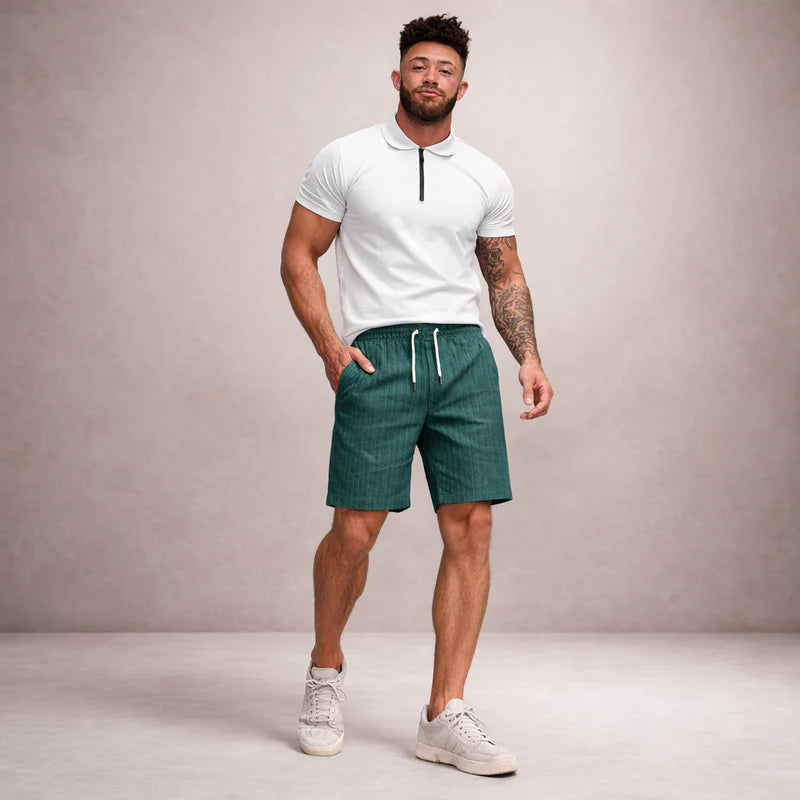 Ellsworth | Men's Pocket Pinstripe Drawstring Summer Shorts