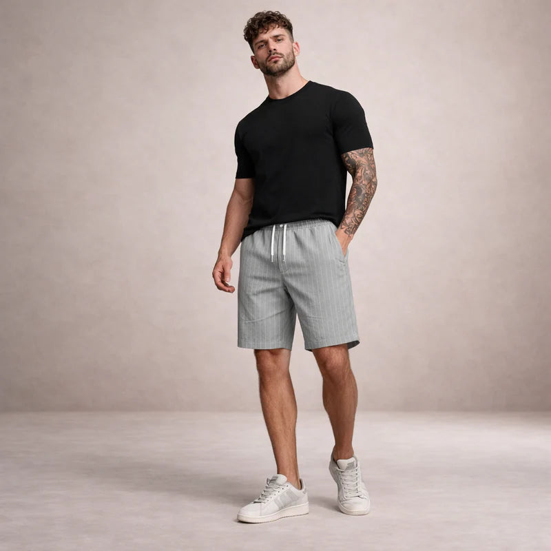 Ellsworth | Men's Pocket Pinstripe Drawstring Summer Shorts