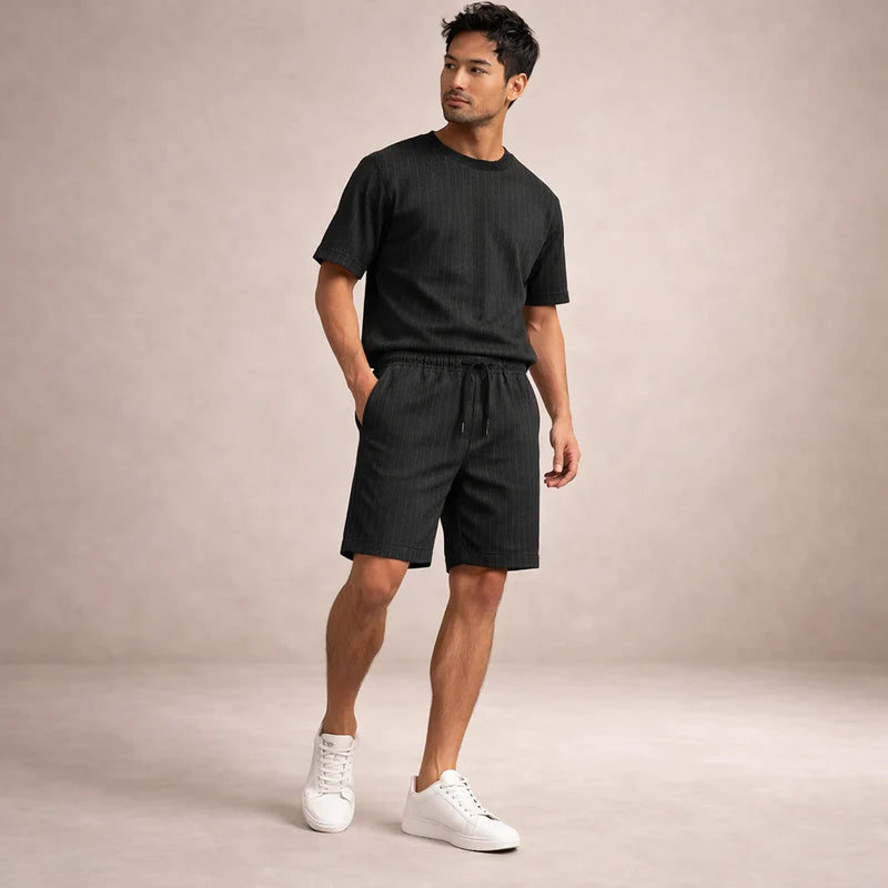 Ellsworth | Men's Pocket Pinstripe Drawstring Summer Shorts