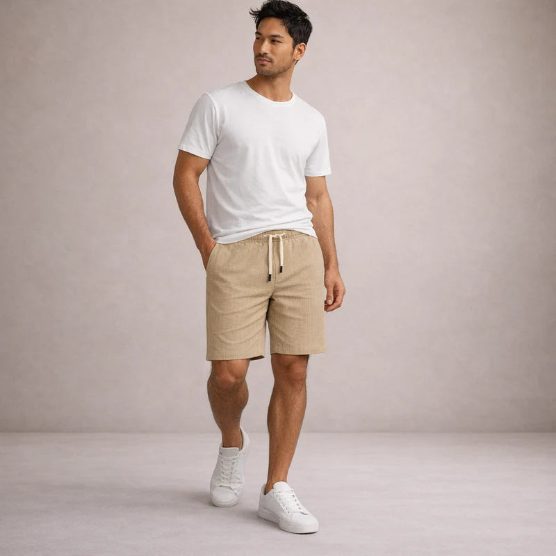Ellsworth | Men's Pocket Pinstripe Drawstring Summer Shorts