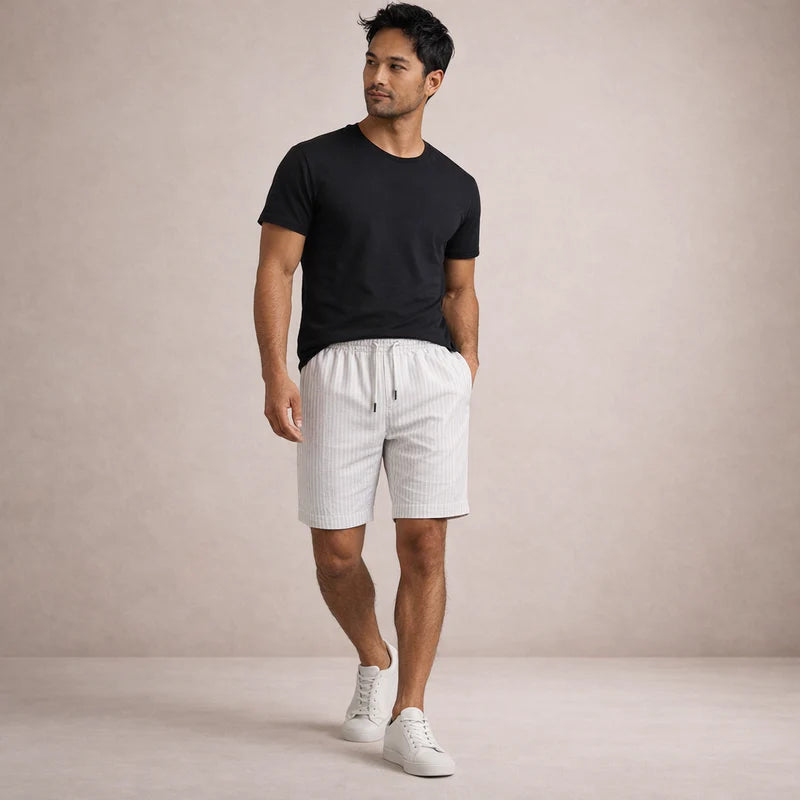 Ellsworth | Men's Pocket Pinstripe Drawstring Summer Shorts