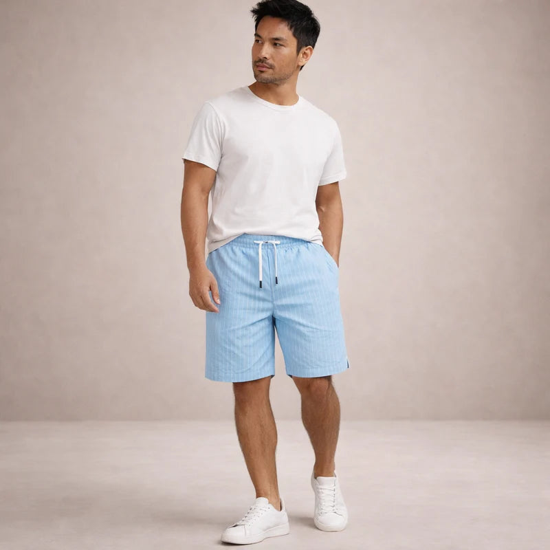 Ellsworth | Men's Pocket Pinstripe Drawstring Summer Shorts