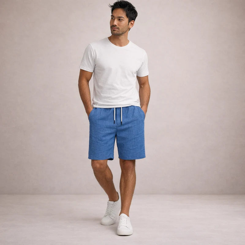 Ellsworth | Men's Pocket Pinstripe Drawstring Summer Shorts