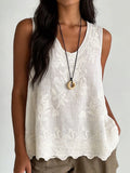 Eluned | Women's Floral Patterned Sleeveless Summer Top