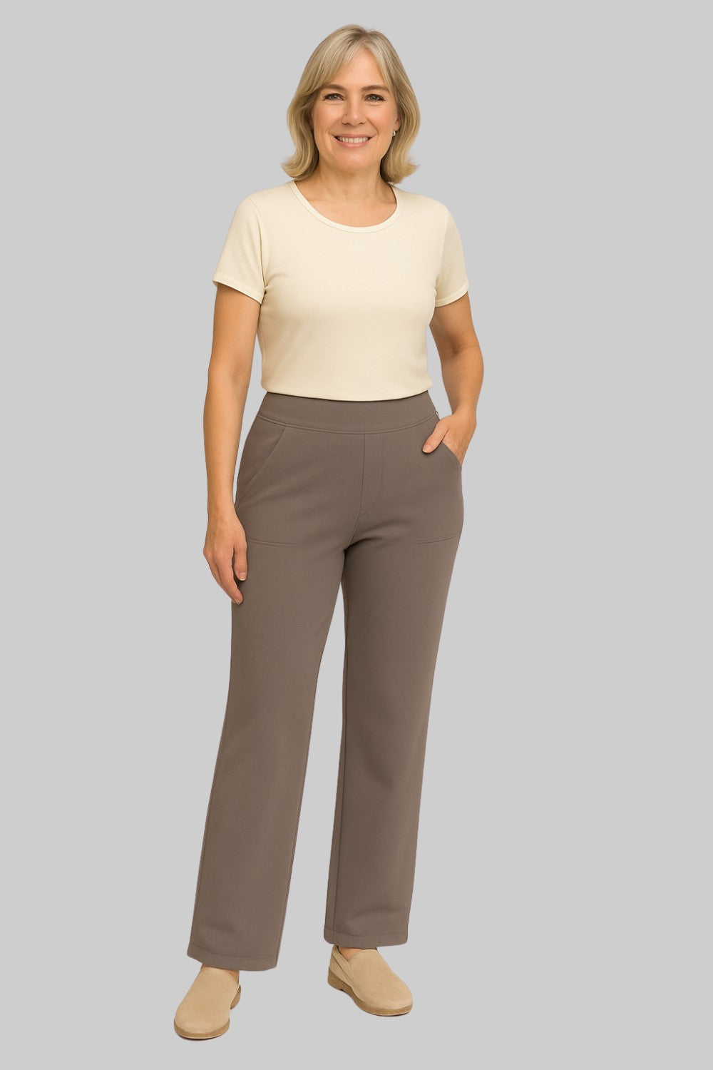 Emily | Women’s High Rise Tapered Stretch Dress Pants