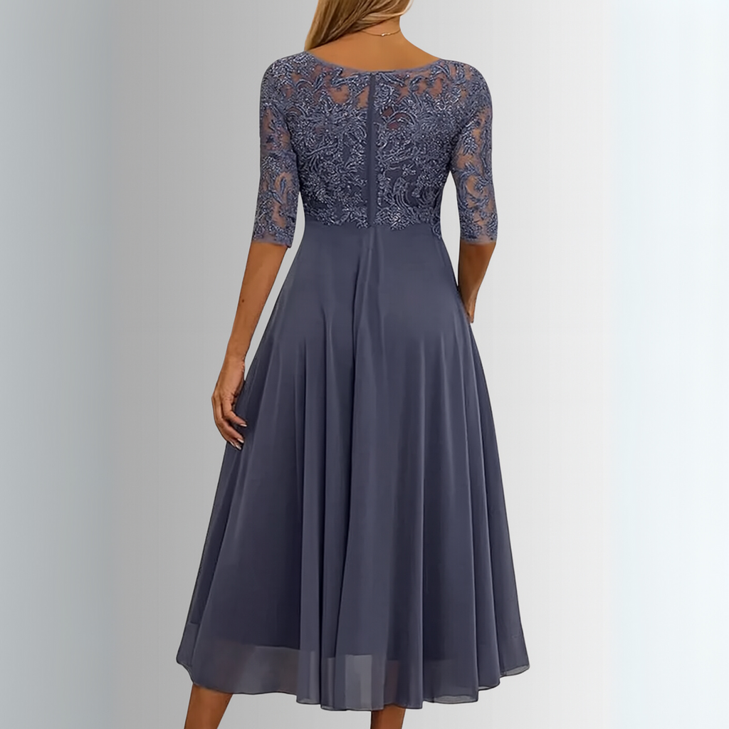 Emma | Women’s Short Sleeve Floral Wedding Guest Dress