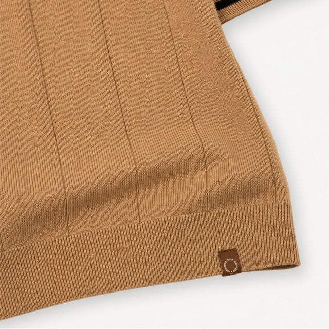 Erasmo | Men's Collared Short Sleeve Zip Front Polo Shirt