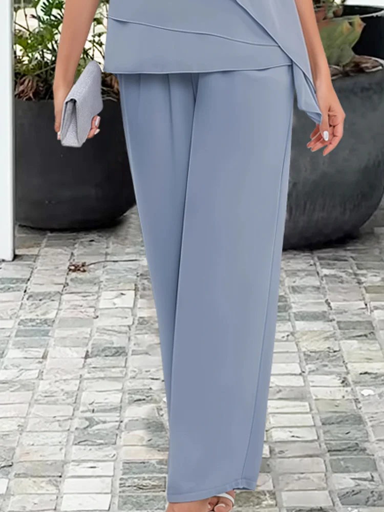 Evelyn | Women’s Asymmetrical Straight Leg Two Piece Suit