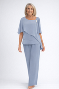 Evelyn | Women’s Asymmetrical Straight Leg Two Piece Suit