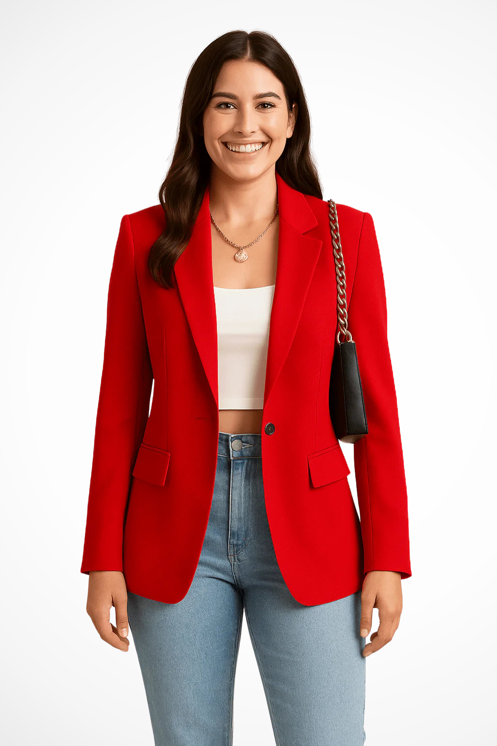 Faith | Women’s Long Sleeve Notch Lapel Blazer