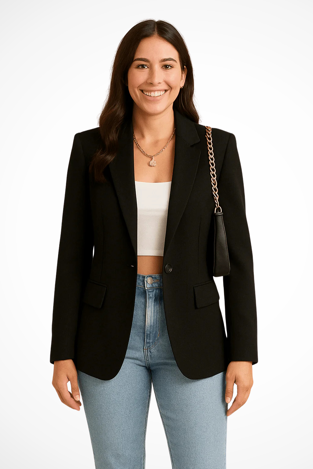 Faith | Women’s Long Sleeve Notch Lapel Blazer