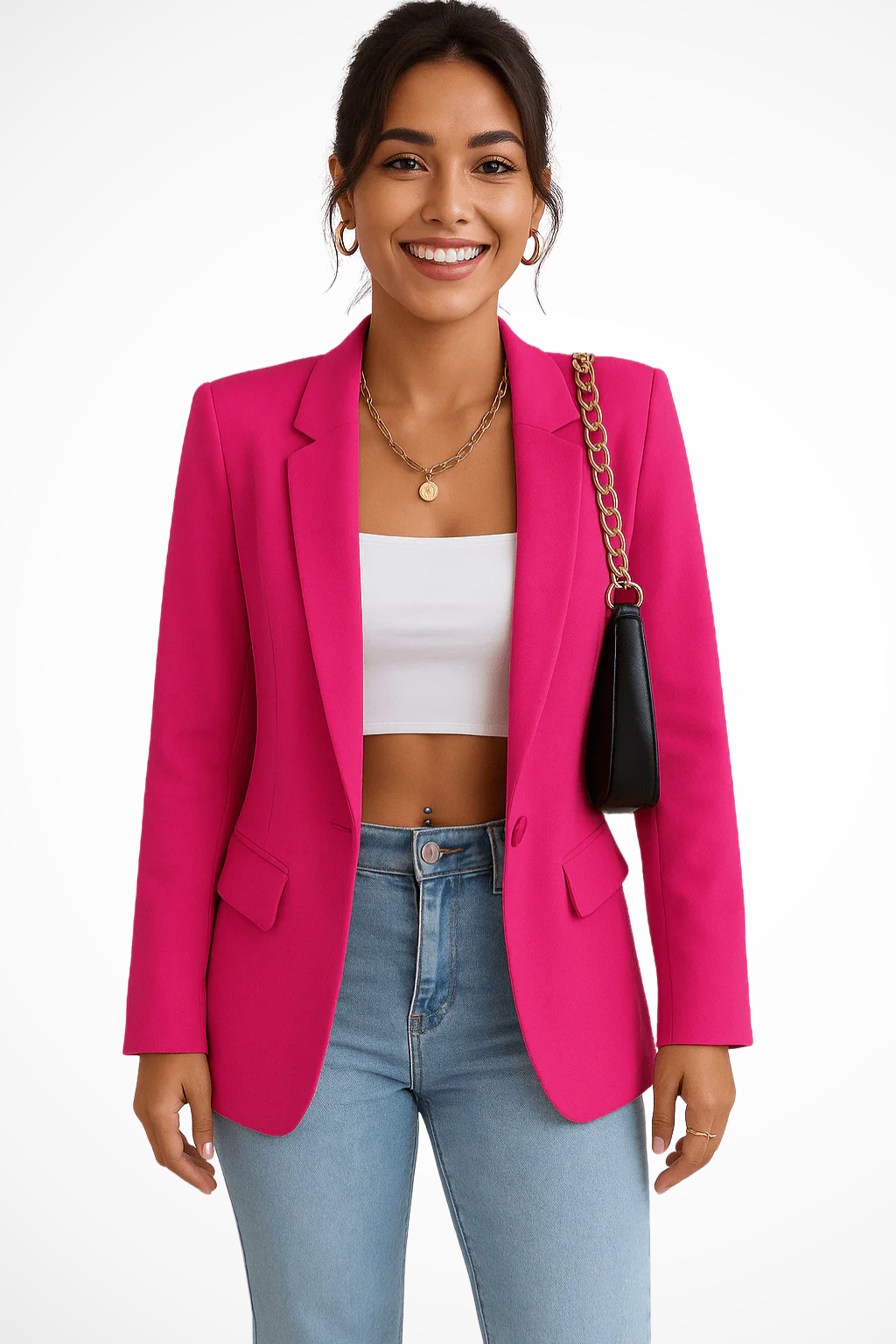 Faith | Women’s Long Sleeve Notch Lapel Blazer