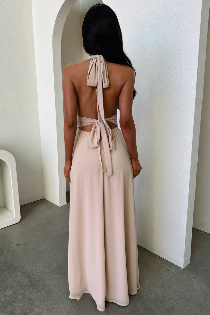 Fern | Women’s High Slit V Neck Sleeveless Maxi Dress