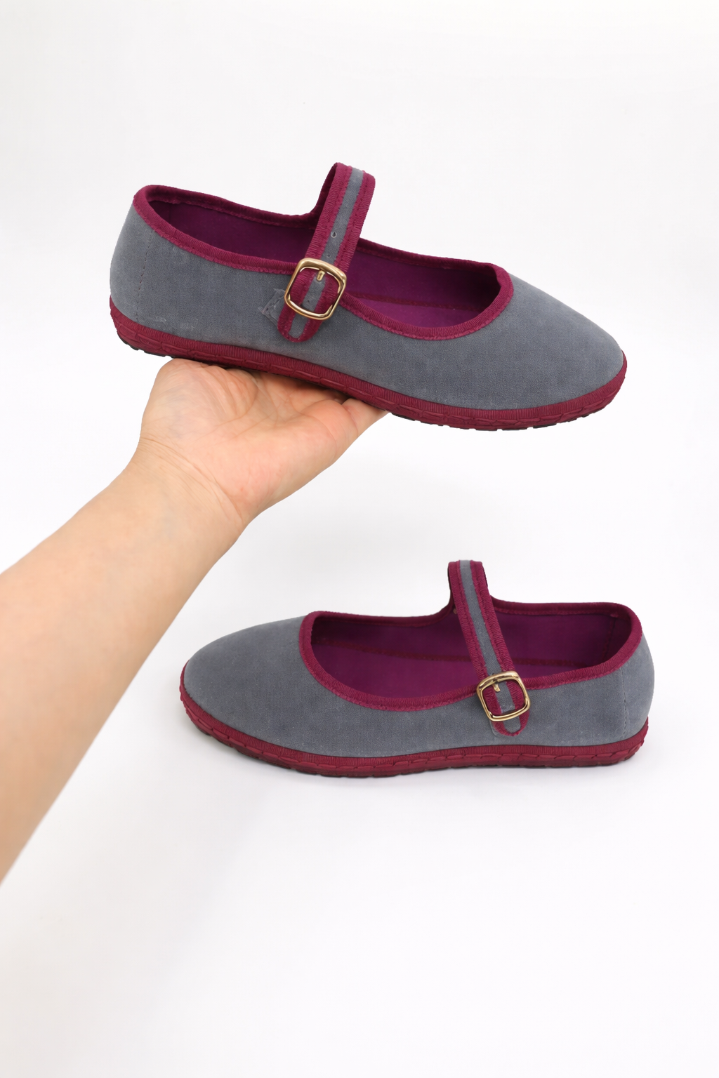 Fiona | Women's Slip On Round Toe Mary Jane Ballet Flats
