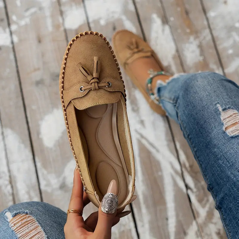 Florence | Women's Bow Closed Toe Slip On Loafers