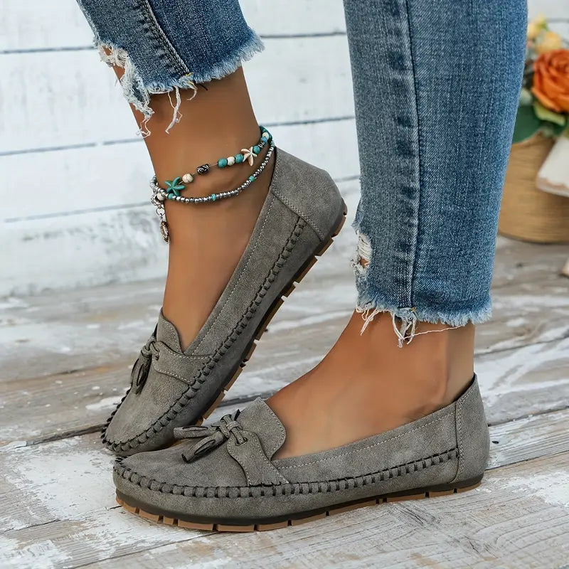 Florence | Women's Bow Closed Toe Slip On Loafers