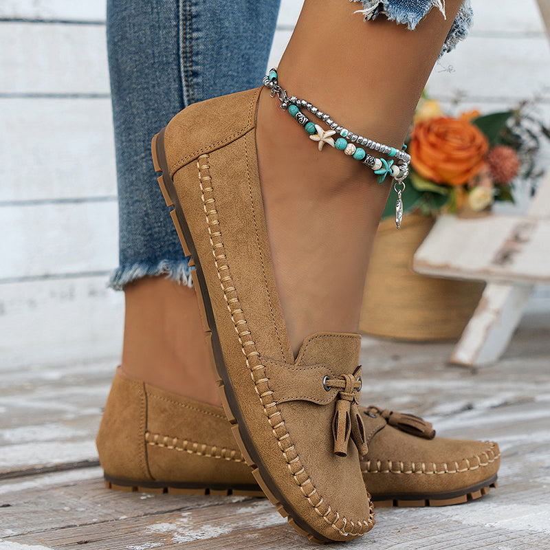 Florence | Women's Bow Closed Toe Slip On Loafers