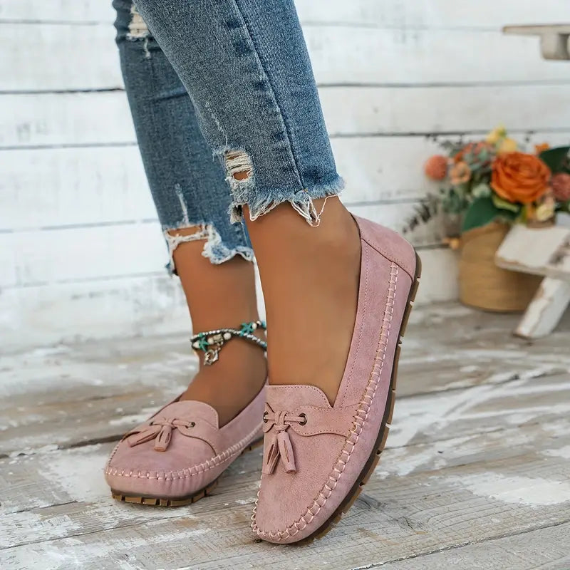 Florence | Women's Bow Closed Toe Slip On Loafers