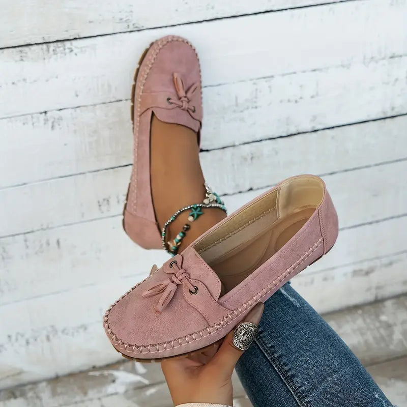 Florence | Women's Bow Closed Toe Slip On Loafers