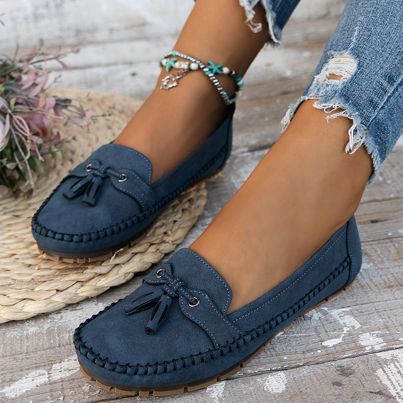 Florence | Women's Bow Closed Toe Slip On Loafers