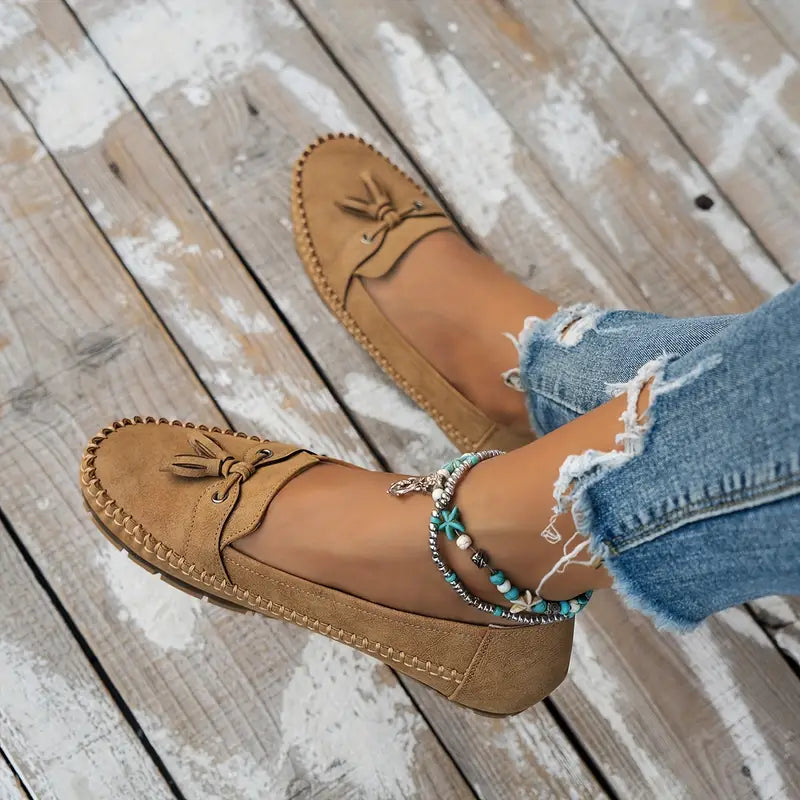 Florence | Women's Bow Closed Toe Slip On Loafers