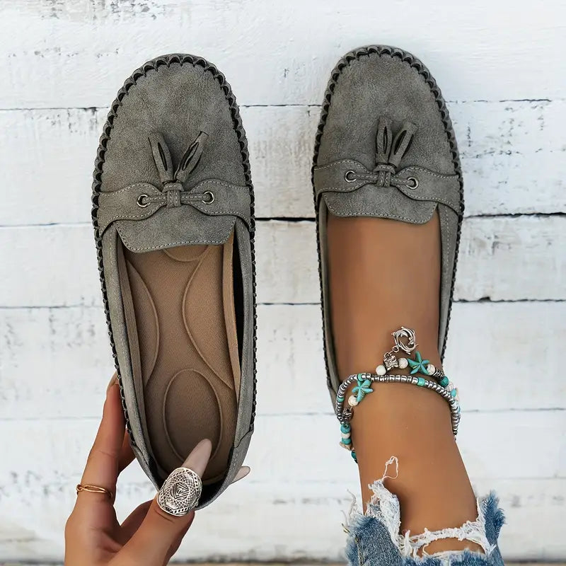 Florence | Women's Bow Closed Toe Slip On Loafers