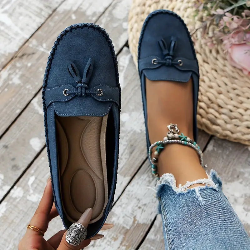 Florence | Women's Bow Closed Toe Slip On Loafers