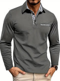 Francois | Men's Long Sleeve Pointed Collar Fitted Polo Shirt