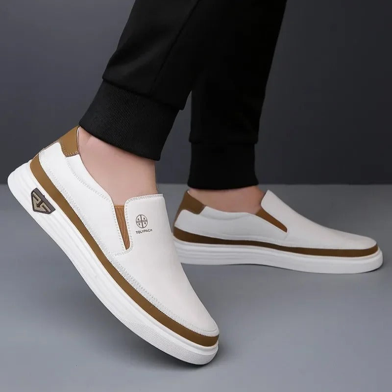 Frederick | Men's Round Toe Low Top Slip-On Dress Shoes