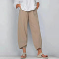 Freya | Women's High Waisted Tulip Hem Cropped Trousers