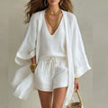 Gladys | Women's Drawstring Summer Three Piece Matching Set