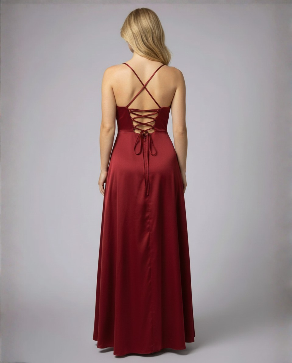 Grace | Women's Cowl Neck Sleeveless Flowy Wedding Guest Dress
