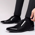 Graham | Men’s Tapered Toe Geometric Patterned Dress Shoes