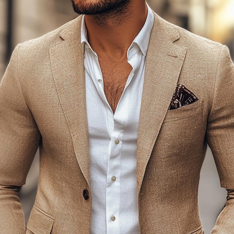 Grayson | Men’s Fitted Button Long Sleeve Blazer