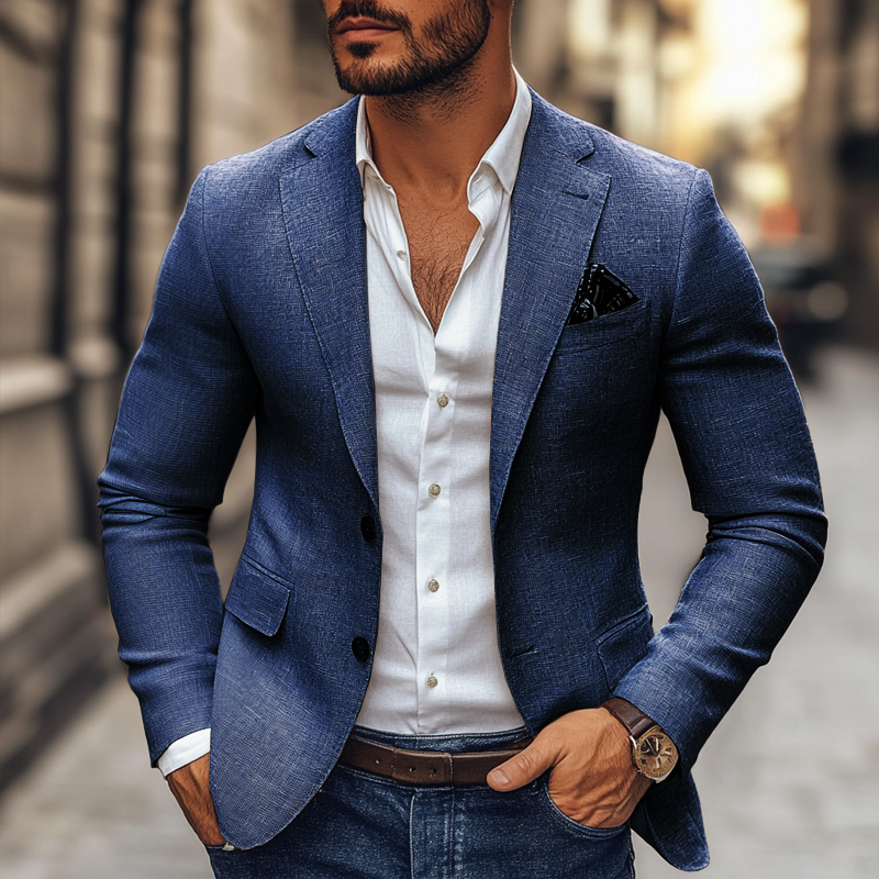 Grayson | Men’s Fitted Button Long Sleeve Blazer