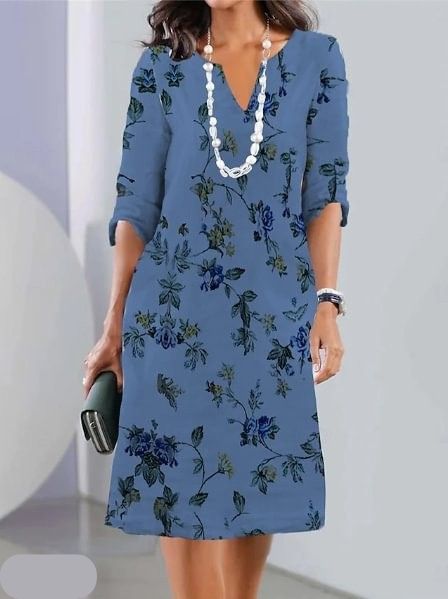 Hailey | Women’s A Line Floral Print V Neck Wedding Guest Dress