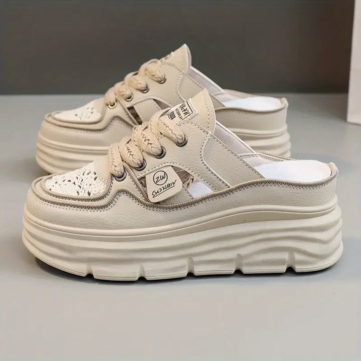Harper | Women's Chunky Platform Lace-Up Round Toe Shoes