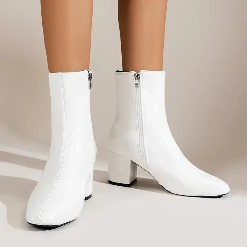 Harriet | Women's Block Heel Pointed Toe Ankle Boots