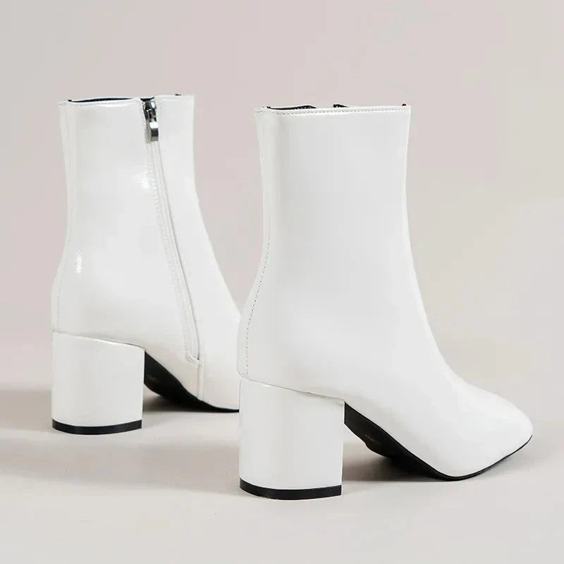 Harriet | Women's Block Heel Pointed Toe Ankle Boots